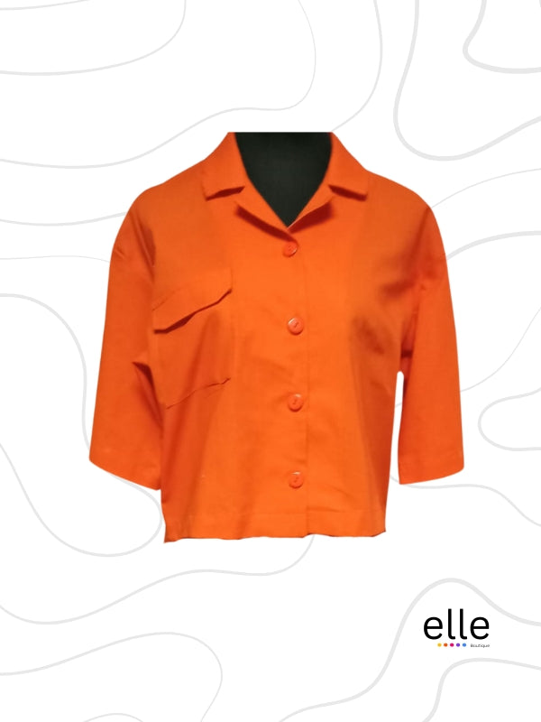 Orange short sleeve Top