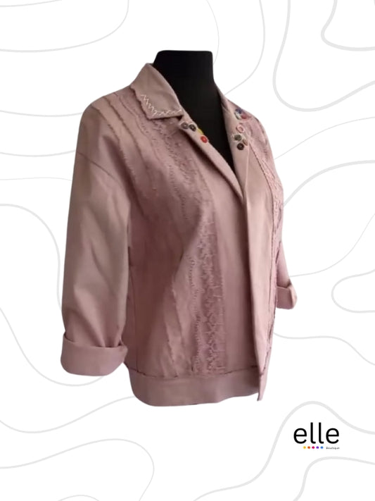 Dusty Pink with Pink Knots