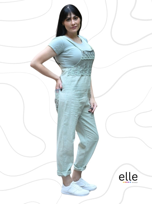 Lace Dungaree Mint