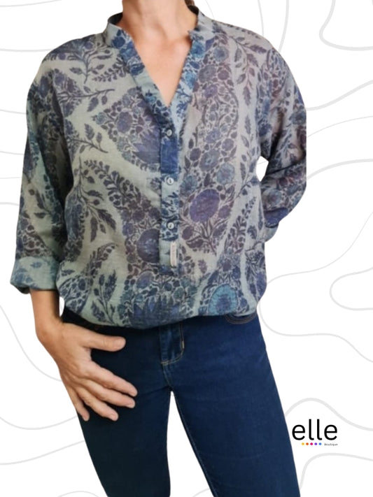 Sheer Paisley Shirt
